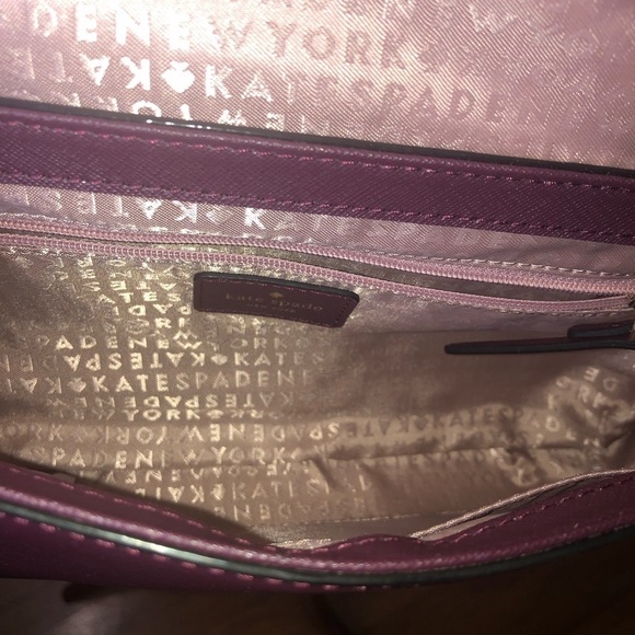 Kate Spade Deep plum Laurel Way leather crossbody, brand new with tag - Picture 12 of 15